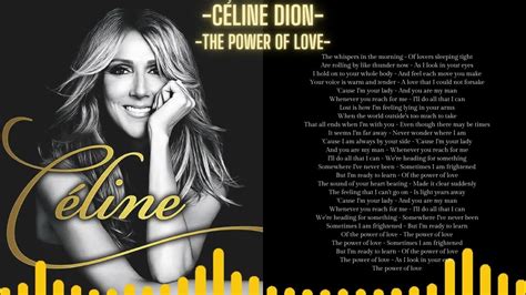 song power of love celine.